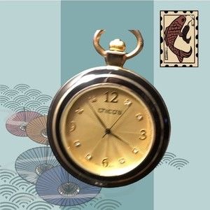 CHICO’S Watch/Necklace Black/Gold Goldtone Necklace Rhinestones 18”